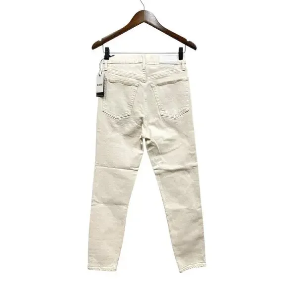 RE/DONE Orginals 90s High Rise Ankle Crop in Vintage White size 27 NWT - Picture 5 of 7